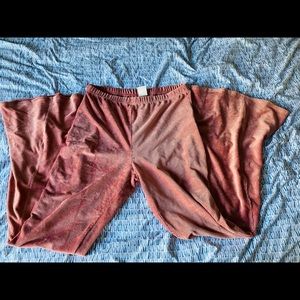 L.I.A pink  cord wide leg leggings